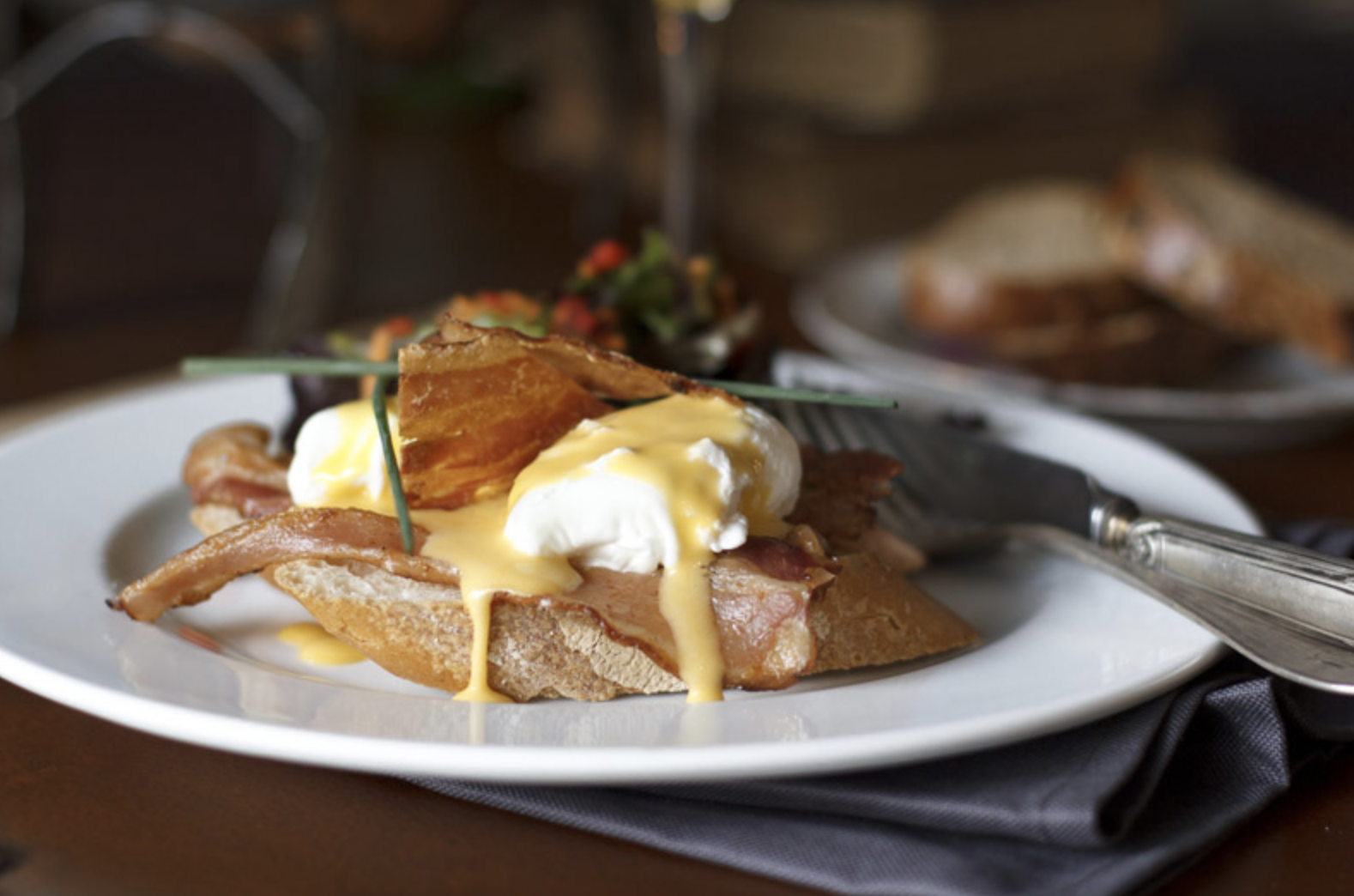 Eggs Benedict at Milk Bar & Bistro